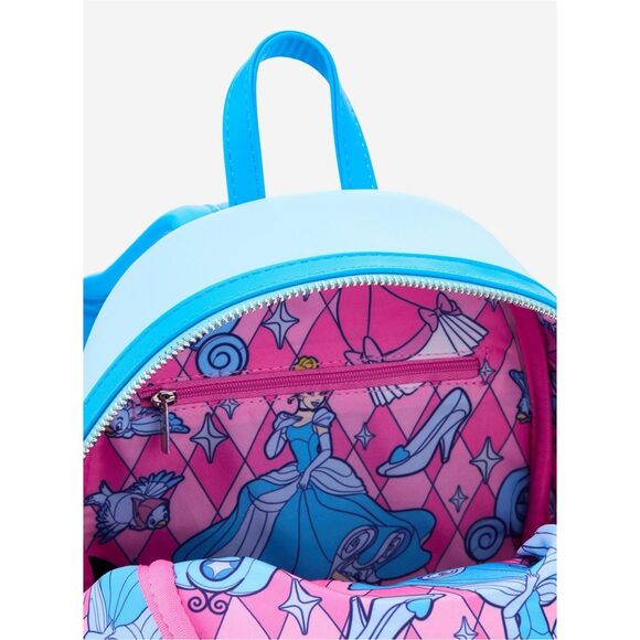 Loungefly Disney Cinderella Stained Glass Portrait Mini Backpack